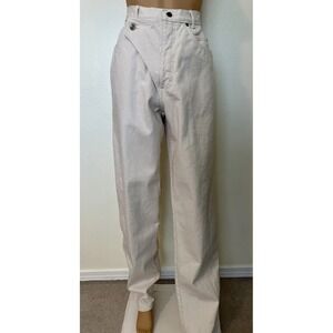 N Thoroughbred-Western, 70/80s, Vintage, Cream, Long, USA, HighRise, Jean. Sz-13